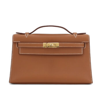 Kelly Pochette Gold Swift