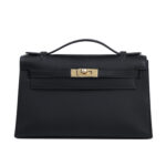 Kelly Pochette Noir Swift