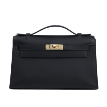 Kelly Pochette Noir Swift