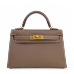 Mini Kelly II Etoupe Epsom