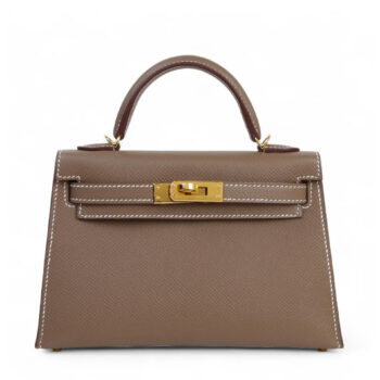 Mini Kelly II Etoupe Epsom