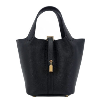 Picotin Lock PM Noir Clemence