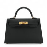 Mini Kelly II Noir Epsom
