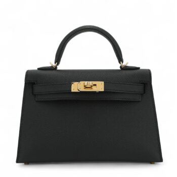 Mini Kelly II Noir Epsom